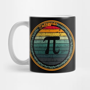 Vintage PI Day Math 3.14 Number PI Lover Mug